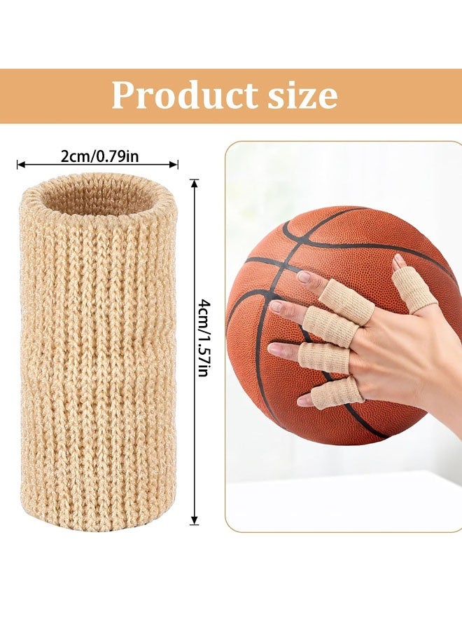 ١٠ قطع من أكمام الأصابع المرنة القابلة للتهوية، مناسبة لضغط الإبهام والأصابع، مثالية لكرة السلة والبيسبول والكرة الطائرة والألعاب والكتابة واللعب والاستخدام اليومي، لحماية الأصابع من الإصابات، للرجال والنساء - Image 2